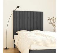 GeenYuu Tête de lit Murale Gris en Bois Massif de pin 127,5x3x110 cm, Panneau décor Mural pour Chambre Adulte et Enfant, Support Dossier avec Fixation Facile, Design Classique et élégant
