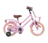 GeenYuu Vélo pour Enfants 12 Pouces Cadre Acier Rose Clair avec Freins sécurité et béquille adapté 2 à 4 Ans pour Balade Outdoor été Loisir Urbain Confort Durable