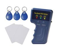 GEEOT Lecteur de cartes 125 kHz pour ID HID et AWID Copieur RFID portable avec 3 porte-clés T5577 et 3 cartes T5577