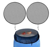 GeeRic 2 Pcs Filets de Citernes de Pluie 95 cm, avec Cordon de Serrage, Housse pour Tonneau De Pluie pour la Collecte des Eaux de Pluie, la Rétention des Feuilles et des Débris