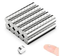 GeeRic Lot de 100 Aimants Puissants en Néodyme, Petits Aimants en Terres Rares de 1 mm x 2 mm, Aimants à Disque Ronds avec Une Résistance élevée
