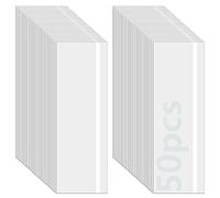 GeeRic Lot de 50 Autocollants pour pièges à Mouches de fenêtre, pièges à Mouches Collants pour l'intérieur, piège à Mouches Transparent pour Mouches domestiques étanches