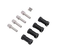 GEERYZHE 4 Extensions de Moyeu Hexagonal RC en Laiton de 25 Mm pour Chenille SCX10 1/10 - Entretoises de Roue Durables et Moyeux d'entraînement Hexagonaux pour des Performances Tout-Terrain (Black)