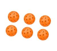 GEERYZHE 6pcs 74mm Balles Légères en PE avec 40 Trous - Balles d'Entraînement LED pour Sports d'Intérieur/Extérieur pour la Pratique et Le Développement des Compétences (Orange)