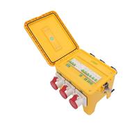 GEERYZHE Boîte de Distribution d'énergie Extérieure étanche 16 A avec Prises 3P/4P CEE - Portable, Robuste pour la Construction, l'industrie et le jardin.