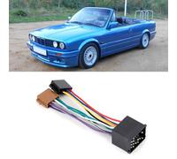 GEERYZHE Câble de Harnais Stéréo Universel Adaptateur Automobile avec Fiche ISO pour E36 E46 E39