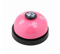 GEERYZHE Cloche de Chien, Fer Robuste Durable Mignon Dessin animé Cloche de Chien (Pink)