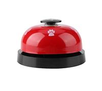 GEERYZHE Cloche de Chien, Fer Robuste Durable Mignon Dessin animé Cloche de Chien (Rouge)