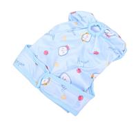 GEERYZHE Couche pour Chien Femelle avec Ceinture Haute élasticité - Couche Confortable Lavable et Réutilisable pour Chiots de Petite Taille, Parfaite pour la Protection des Règles et de (Blue)