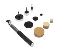 GEERYZHE Ensemble de Ponçage à la Main, Tampons de Polissage, Papiers de Verre et Poignée en Alliage d'aluminium pour le Polissage et la Finition des Projets de Menuiserie