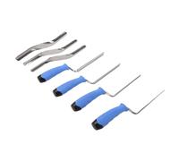 GEERYZHE Ensemble de Truelle de Maçonnerie en Acier Inoxydable de 7 Pièces pour la Réparation de Jointoiement et de Jointoiement de Carrelage avec Truelle à Brique et Kit de d'angle à Double