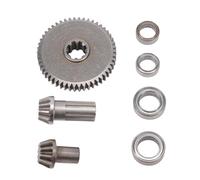 GEERYZHE Ensemble d'engrenage Droit Conique Avant en Métal de Remplacement pour Transmission RC adapté pour MJX 14301, 141302, 14303, 16207, 16401Y