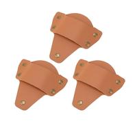 GEERYZHE Étui en Cuir PU pour Lampe de Poche, 3 Pièces, Support de Ceinture adapté pour PolyTac 88850 (Brown)