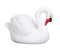 GEERYZHE Figurine de Cygne Blanc pour Décoration Extérieure de Jardin, Aspect Réaliste, Matériau en Résine
