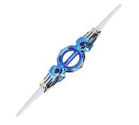 GEERYZHE Jouet épée Rétractable à Double extrémité avec Lame Rotative à Double Tranchant, Plusieurs Modes d'éclairage et Effets Lumineux pour Les Jeux d'action pour Enfants | Épées Lumineuses (Blue)