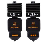 GEERYZHE Lot de 2 Extrémités Chaudes pour Imprimante 3D Lab H2S, Buse de 0,4 Mm, Kit Hotend avec 4 Manchons en Silicone, Extrudeuse Modulaire de Remplacement Hotend, Kit d' 3D Haute Performance pour