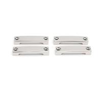 GEERYZHE Lot de 4 Sangles Supérieures de Bateau en Acier Inoxydable de 42 Mm avec Vis - Boucles de Corde de Pont Marine Robustes pour Kayaks, Bateaux, Matériel d'arrimage de Motomarine