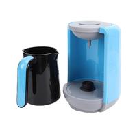GEERYZHE Machine à café Turque 400 W - Cafetière électrique Méditerranéenne avec Tasse, Automatique et Multifonctionnelle pour la Maison, le Bureau, les Voyages (BLUE)
