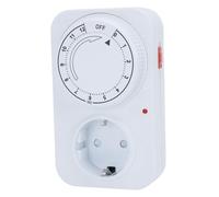 GEERYZHE Minuterie de Sortie Mécanique 12 Heures, Prise de Minuterie PC Ignifuge 16 A pour éclairage Intérieur, Pompe à Eau, Chargement de Vélo électrique, Interrupteur de Robuste pour (FRK-D12