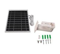 GEERYZHE Panneau Solaire Monocristallin 8 W pour Caméras de sécurité - Chargeur Extérieur étanche IP65 avec Adaptateur Type-C vers USB, Charge Solaire Efficace pour une 24h/24 et 7j/7.