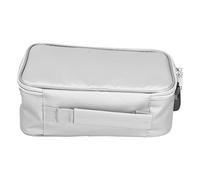 GEERYZHE Sac de Document Ignifuge, Petit Sac de Document Portable en état d'arrivée Boîte de Ignifuge avec Verrouillage pour Le Bureau à Domicile (Silver)