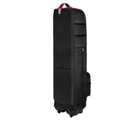 GEERYZHE Sac de Voyage Club à roulettes - Étui à Bagages Pliable en Nylon épais avec Serrure à Combinaison pour Compagnies Aériennes, Design Léger et Durable (Noir Rouge)