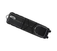 GEERYZHE Sac de Voyage Club à roulettes - Étui à Bagages Pliable en Nylon épais avec Serrure à Combinaison pour Compagnies Aériennes, Design Léger et Durable (Argent Peint en Noir)