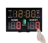 GEERYZHE Tableau de Bord, Tableau de Bord électronique à LED, Tableau de Bord électronique de Table, Tableau de Bord Numérique, Gardien de Score, Tableau de Bord Cornhole pour