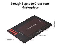 GEERYZHE Tablette de Dessin Graphique T505 avec Stylet sans Batterie, 8192 Niveaux de Pression, 8 Touches de Raccourci - Tablette d'art Numérique Ultralégère pour et, Idéale pour Le Design, Les