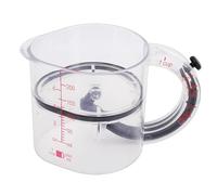 GEERYZHE Tasse à Mesurer Réglable 4 en 1 avec Base Grattoir - Conception Multifonctionnelle, Peu Encombrante et Rabattable pour la Précision et la portabilité de la Cuisine