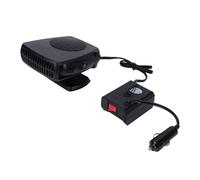 GEERYZHE Ventilateur de Chauffage Automatique 200 W - Petit Radiateur Portable à 360° avec Température Constante Intelligente, 2 Niveaux de Chaleur et Deux Sorties USB pour Voiture, Bureau ou Maison