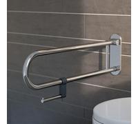 Geesa Comfort & Safety Porte-rouleau de papier toilette pour barre de WC Chrome 915805-02