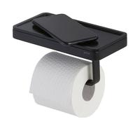 Geesa Frame Porte-rouleau de toilette avec étagère Noir 918824-06-06