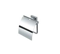 Geesa Nelio porte-rouleau de toilette avec couvercle Chrome 916808-02