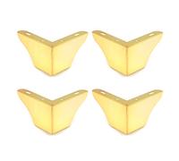 Geesatis - Accessoires de pieds de meubles - Pieds de canapé en métal - Design minimaliste - Pour canapé, table basse, meuble TV, pieds dorés, avec vis de montage 8cm / 3 inch