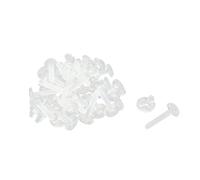 Geesatis Lot de 20 vis en plastique acrylique transparent avec écrou de serrage, vis cruciformes en acrylique transparent, vis antidérapantes M5 x 25 mm