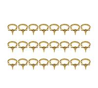 Geesatis Lot de 24 mini poignées de boîte à bijoux vintage pour décoration de boîte en bois, doré