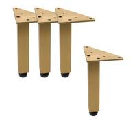 Geesatis Lot de 4 pieds de table réglables en métal pour canapé 10,2 cm Bronze vintage