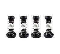 Geesatis Lot de 4 vis de moteur trapézoïdales pour imprimante 3D, TR8 x 8 T8, écrous anti-retour de 2 mm, tige filetée de 8 mm, élimine l'écart du ressort et accessoires CNC, POM, lot de 4