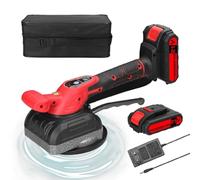 Geevorks Vibrateur sans fil pour carrelage, vibrante carrelage, Vibreur de Carrelage Rechargeable, Capacité Maximale de Ventouse de 100kg, 21V Nivellement de Carrelage, 5 Vitesses (2 batteries)