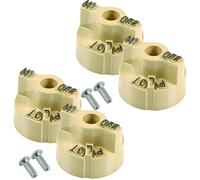 GEEX DEPOT P6071267 Bouton de valve beige | Compatible avec les friteuses à gaz Pitco, thermostat Robertshaw 700-506, vanne à gaz 1751-012 | Bouton de commande pilote de rechange (lot de 4) (4)