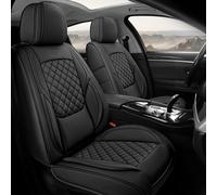 GEEYONTEK Lot de 2 Housses de siège de Voiture universelles en Cuir imperméable pour l'avant de la Voiture, Protections de siège conducteur pour la Plupart des SUV, camions, berlines, Pick-up, Jeep,