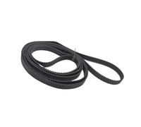 Geeyu S2M 1166 courroie synchrone S2M-10 courroies de distribution en caoutchouc à boucle fermée largeur 15mm 25mm 12mm STD noir longueur de la courroie de distribution 1166mm(Width 3mm)