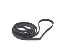 Geeyu S2M 286 courroie synchrone S2M-10 courroies de distribution en caoutchouc à boucle fermée largeur 6mm 10mm 12mm STD noir longueur de la courroie de distribution 286mm(Width 3mm)