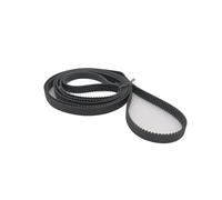 Geeyu S2M 376 courroie synchrone S2M-10 courroies de distribution en caoutchouc à boucle fermée largeur 8mm 10mm 12mm STD noir longueur de la courroie de distribution 376mm(Width 7mm)