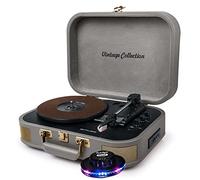 gef-roy Platine Vinyle - Muse MT-201BVB - stéréo Bleue 33/45/78 TRS - Lumière OVNI