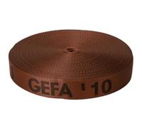 GEFA fabritz Sangle classique | 10 t | 50 m | 75 mm | Marquage au mètre | Sécurité statique de couronne