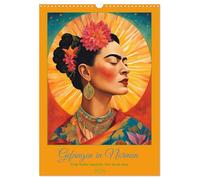 Gefangen in Normen. Frida Kahlo inspiriert. Flor de mi alma (Wandkalender 2026 DIN A3 hoch), CALVENDO Monatskalender: Frida inspiriert - Stärke jenseits der Norm