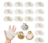 GEFIRE 30pcs Coquillage Décoration 3-5cm Coquille Saint Jacques Vide Coquilles Saint Jacques Conque Naturelle Poche Pétoncle pour Coquillages Artisanaux, Peinture DIY, Décoration de Mariage