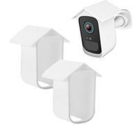 GEFIRE Lot de 2 Étuis en Silicone pour Caméra de Surveillance EufyCam 2C / 2C Pro, Étui de Protection en Silicone Contre Les UV et Les Intempéries, Doux, Imperméable et Durable (Blanc)